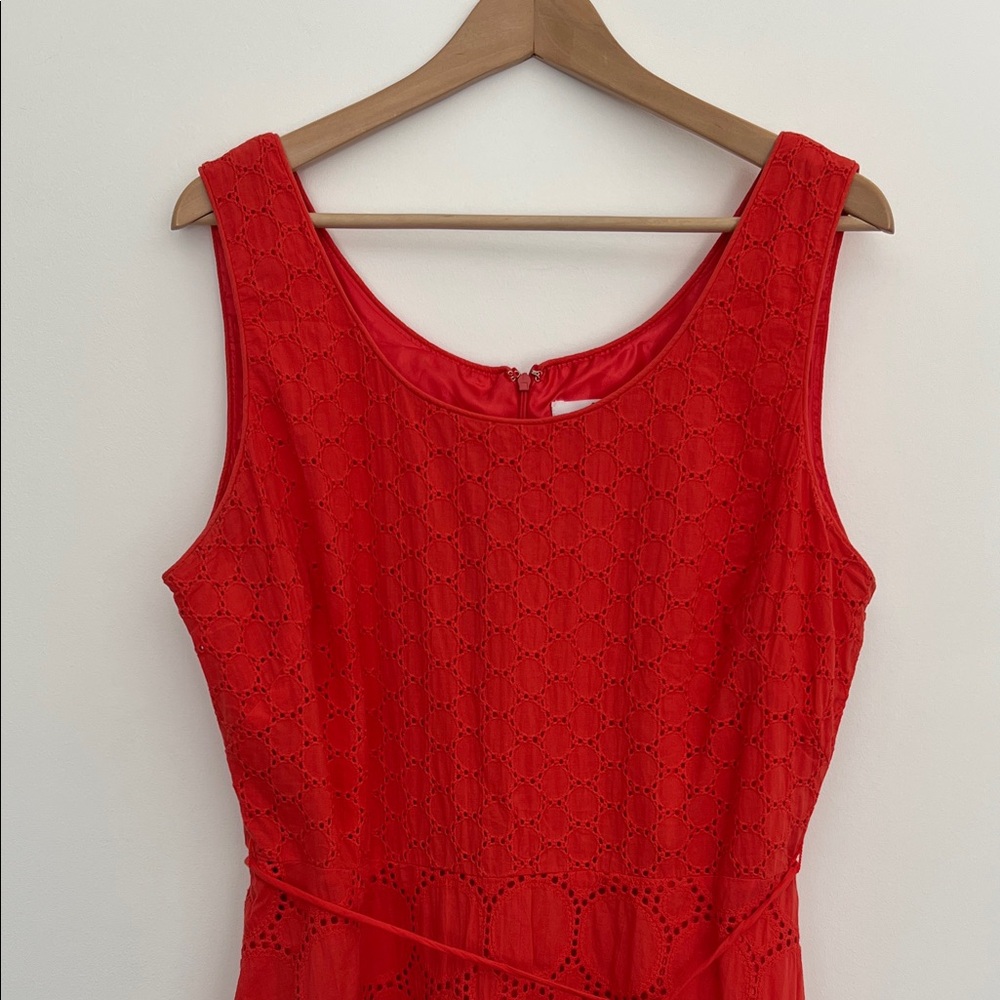 studio one ny coral eyelet fit and flare dress, size 16 - Picture 4 of 9